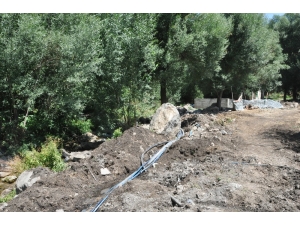 İran Sınırındaki Şifalı Suda Su Onarım Çalışmaları Başladı