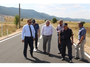 Ağaçköy-büyükaslıhanlar Grup Yoluna Sıcak Asfalt