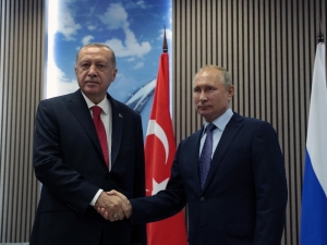 Cumhurbaşkanı Erdoğan, Putin’le Bir Araya Geldi