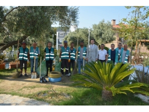 Söke’de Denetimli Serbestlik Yükümlülerinden Park Temizliği