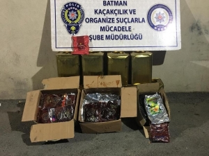 Batman’da 274 Kilo Nargile Tütünü Ele Geçirildi