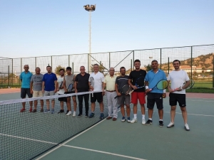 Salihli’de Tenis Kortları Yenileniyor