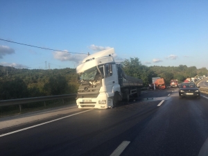 D100 Karayolunda Korkutan Kaza