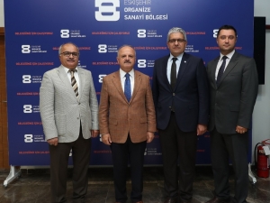 Vali Çakacak, Eskişehir Organize Sanayi Bölge Müdürlüğü’nü Ziyaret Etti