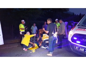 Tem’de Kontrolden Çıkan Hafif Ticari Araç Devrildi: 6 Yaralı