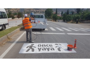 Bilecik’te “Önce Yaya” Çizgi Çalışması Yapıldı