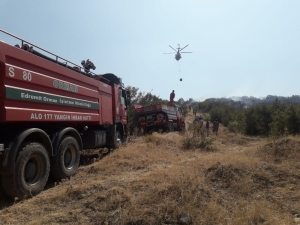 Balıkesir’de Makilik Alan Yangını