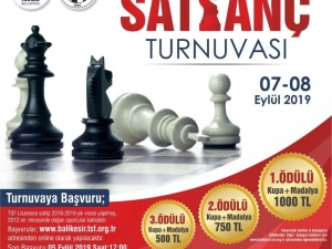 1. Karesi Kuva-yi Milliye Satranç Turnuvası Başlıyor