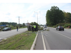 Çarşamba’da Trafik Kazası: 1 Yaralı