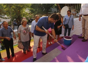 Başkan Ömer Günel’in İlk Aday Adayı Olduğu Merdivenler 6 Yıl Öncesi Gibi Boyandı