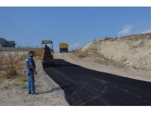 Hastane Ve Sosyal Tesislere Giden Yolda Asfalt Çalışması