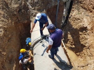 Vaski Ekipleri Su Arızasını Gidermek İçin Gece Gündüz Mesaide