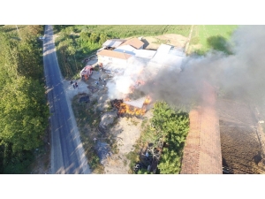 Kepsut’ta 1000 Balya Saman Yandı