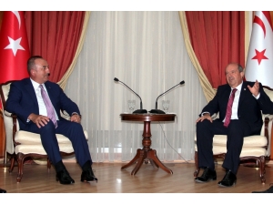 Bakan Çavuşoğlu, Kktc Başbakanı Tatar İle Görüştü
