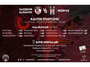 Gazişehir Gaziantep-beşiktaş Maçının Biletleri Satışa Çıktı