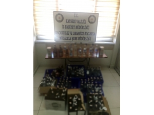 Kayseri’de 135 Şişe Kaçak Alkol Ele Geçirildi