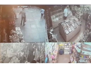 Kartal’da Karı Kocanın Aktardan Testi Çaldığı Anlar Kamerada