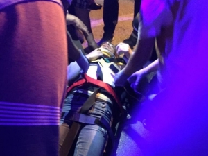 Bisikletiyle Takla Atan Genç Yaralandı