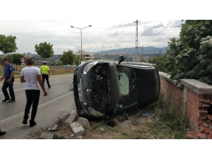 Samsun’da Otomobil Evin Duvarına Çarptı: 1 Yaralı