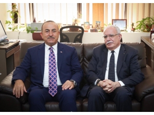 Bakan Çavuşoğlu Filistinli Mevkidaşı Malki İle Görüştü