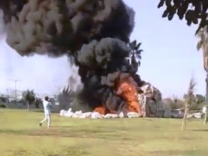 Şanlıurfa’da Süs Havuzunda Korkutan Yangın