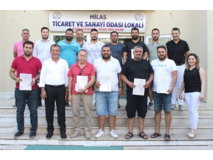 Milas’ta Oto Galericiler Sertifikalı Oldu