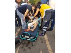 Bisikletten Düşen Çocuğun Ayağına Demir Saplandı