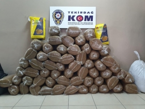 Tekirdağ’da 340 Kilo Tütün Ele Geçirildi