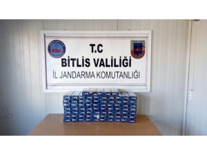 Bitlis’te 3 Bin 800 Paket Kaçak Sigara Ele Geçirildi