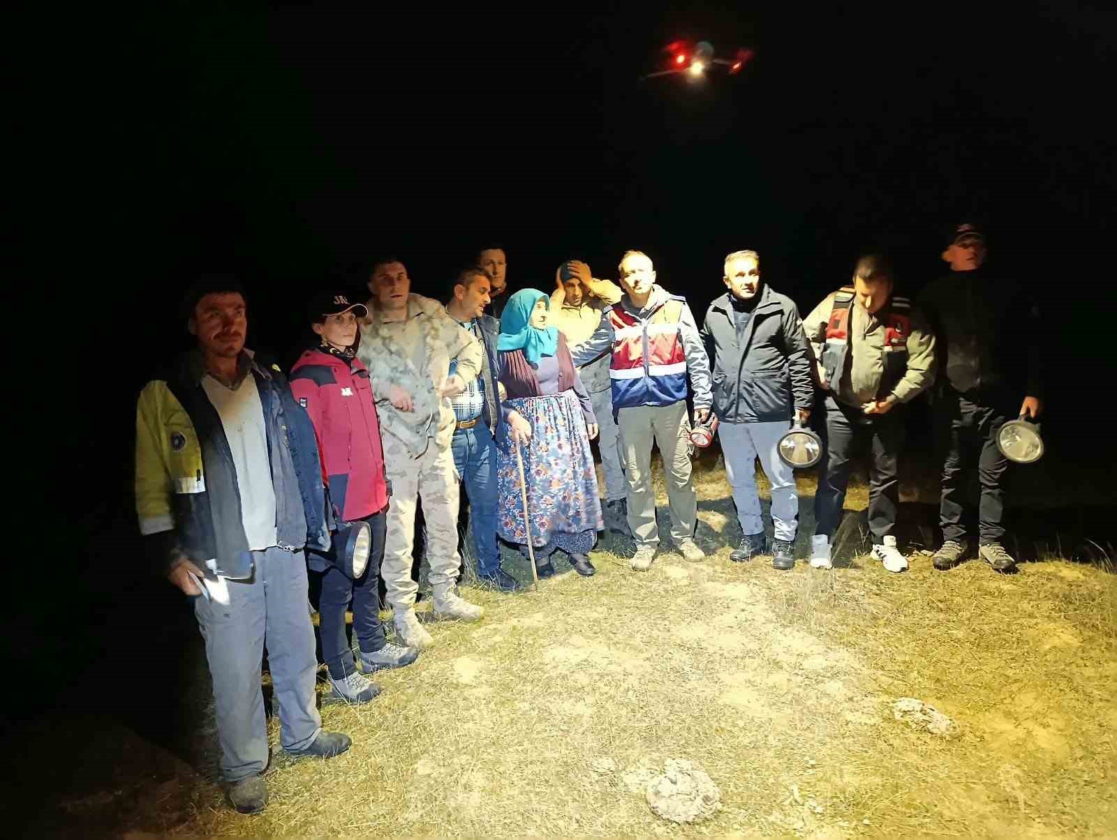 bursa-da-3-gundur-kayip-olan-yasli-kadin-dron-ile-bulundu