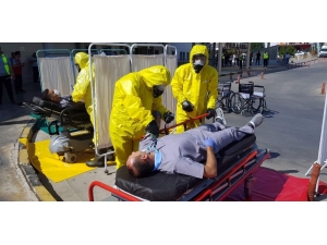 Hastanede Gerçeği Aratmayan Kimyasal Tatbikat