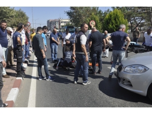 Otomobil Bisiklete Çarptı: 1 Yaralı