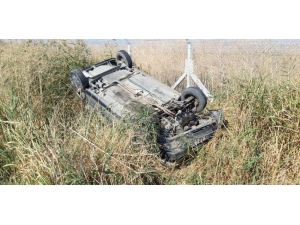 Otomobil Takla Attı: 1 Yaralı