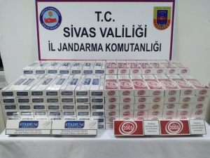 Sivas’ta 17 Bin 670 Paket Kaçak Sigara Ele Geçirildi