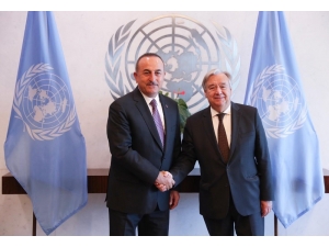 Dışişleri Bakanı Çavuşoğlu, Bm Genel Sekreteri Guterres İle Görüştü
