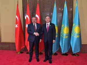 Tbmm Başkanı Şentop, Kazak Mevkidaşı Nigmatulin İle Görüştü