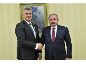 Tbmm Başkanı Şentop, Karadağ Meclis Başkanı Brajovic İle Görüştü