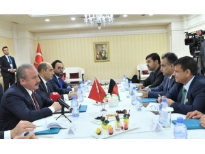 Tbmm Başkanı Şentop, Afganistan Meclis Başkanı Rahmani İle Bir Araya Geldi
