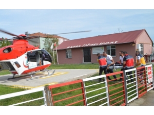 Kalp Krizi Geçiren Mahkum İçin Ambulans Helikopter Havalandı