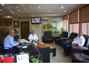 Müdür Palamut, Başkan Yaman İle Bir Araya Geldi