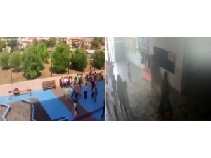 Depremde Minik Öğrenciler Böyle Tahliye Edildi