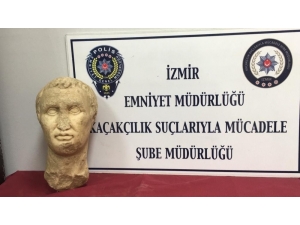 Tarihi Eser Operasyonu: 2 Bin 100 Yıllık Heykel Başı Ele Geçirildi