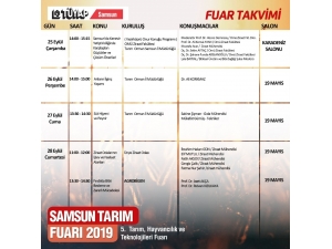 Samsun Tarım Fuarı 5. Kez Kapılarını Açıyor