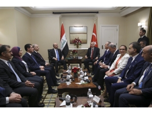 Cumhurbaşkanı Erdoğan, Irak Cumhurbaşkanı Salih İle Görüştü
