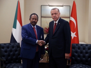 Cumhurbaşkanı Erdoğan, Sudan Başbakanı Abdallah Hamdok İle Görüştü