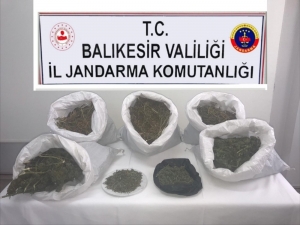 Manyas’ta 10 Kilogram Esrar Yakalandı