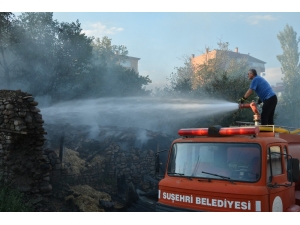 Sivas’ta Samanlık Yangını
