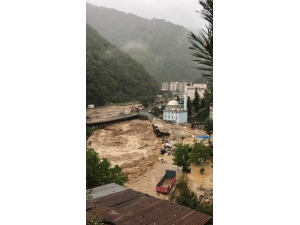Artvin’in Borçka İlçesinde Sel