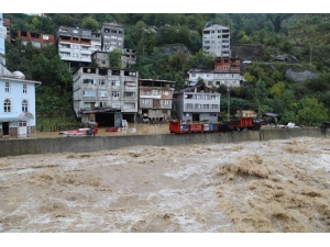 Artvin’in Borçka İlçesinde Sel