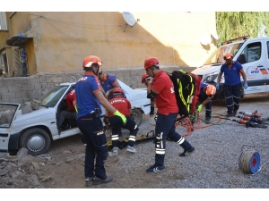 Muş’ta Gerçeği Aratmayan Deprem Tatbikatı